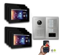Goliath IP interphone vidéo 7-Fam. 7 pouces code numérique RFID : Boîtier en saillie : 7 pouces en noir Boîtier de montage de la sonnette : Boîtier en saillie Sélection du moniteur : 7 pouces en noir