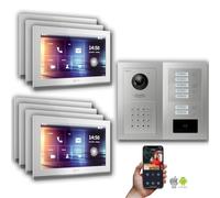 Goliath IP interphone vidéo 7-fam. code numérique RFID : Boîtier en saillie : 10 pouces en blanc Boîtier de montage de la sonnette : Boîtier en saillie Sélection du moniteur : 10 pouces en blanc