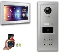 Goliath IP portier vidéo 1-moniteur code numérique RFID : Boîtier en saillie : 10 pouces en blanc : 4 POE