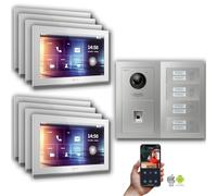 Goliath IP portier vidéo : 10 pouces 8 maison familiale, empreinte digitale, argent : 10 pouces blanc : Boîte d'encastrement Couleur du moniteur : 10 pouces blanc Montage : boîte d'encastrement