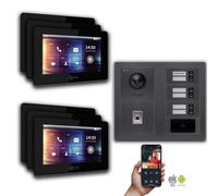 Goliath IP portier vidéo : 7 pouces 6 maison familiale, empreintes digitales, RFID, Anthracite : 7 pouces noir : Boîte de montage en surface Couleur du moniteur : 7 pouces noir Montage : Boîte de mont