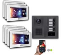 Goliath IP portier vidéo : 7 pouces 7 maison de famille, RFID, code numérique, anthracite : 7 pouces blanc : Boîte d'encastrement Couleur du moniteur : 7 pouces blanc Montage : boîte d'encastrement