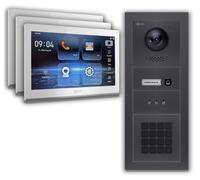 Goliath IP portier vidéo avec caméra 10 pouces affichage code numérique anthracite : Boîte d'encastrement : 10 pouces en blanc : 3 moniteurs Nombre de moniteurs : 3 moniteurs Sélection du moniteur : 1