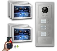 Goliath IP Video Doorphone 6-Fam. Handy App : Boîte d'encastrement : 10 pouces en blanc Boîte de montage de la sonnette : Boîte d'encastrement Sélection du moniteur : 10 pouces en blanc