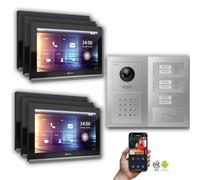 Goliath IP Vidéophone : 10 pouces 6 maison familiale, code numérique, affichage,Argent : 10 pouces noir : Boîte de montage en surface Couleur du moniteur : 10 pouces noir Montage : Boîte de montage en