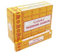 GOLOKA Nag Champa Agarbatti Lot de 12 boîtes de 16 g