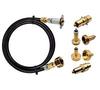 Gomet LPG GPL Kit de recharge de bouteille de gaz propane européen pour toute l'Europe avec adaptateurs à baïonnette Euronozzle DISH ACME vers mini point de remplissage caché M10