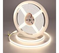 GOMING 24V 5M Neon COB Ruban LED Blanc Naturel 4000K IP67 étanche 312LEDs/M CRI 93+ 4100lm 11W/M Lueur Uniforme Flexible Bande LED Autocollante pour Accueil Décorer(Alimentation non Incluse)