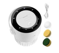 Gommage de douche électrique | Brosse rechargeable 1200 mAh pour le nettoyage | Avec 3 têtes interchangeables sans fil découpeuse automatique puissante pour baignoire de sol douche carrelage