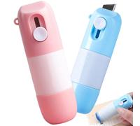 Gomme à papier thermique 2 pièces, coupe-boîte 2 en 1, fluide correcteur à séchage rapide pour couverture d'informations sensibles, 10 ml, Style 1