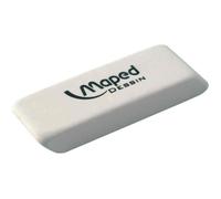 MAPED Lot de 12 Gommes en caoutchouc Dessin blanche