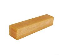 Gomme de ponçage en caoutchouc naturel de 20 cm, jaune, bloc de nettoyage pour bandes abrasives et disques pour enlever la colle et la saleté des surfaces grillées dans un atelier