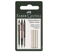 Faber-Castell Gomme de rechange GRIP 1345/1347/EXECUTIVE pour portemine - Blister de 3