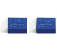 Gomme edding R20-1 pièce - gomme en plastique pour effacer les marques de crayon. (Lot de 2)