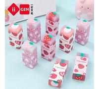 Gomme En Caoutchouc Souple Lapin Fraise Douce, Fournitures Scolaires Et De Bureau Kawaii Pour Étudiants, Papeterie Coréenne À Prix Cool