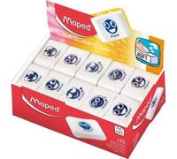 Gomme en plastique Essentials Soft, blanc, présentoir