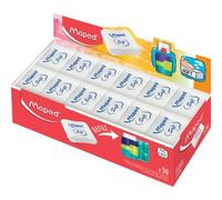 Gomme en plastique Essentials Soft, présentoir de 36