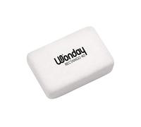 Wonday Gomme en plastique RECTANGO 40 souple blanc
