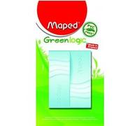 Maped - Lot de 2 Gommes Greenlogic - Apporte précision et Confort - Gomme Blanche - sans Phtalates - sans PVC - Emballage Eco-Conçu - Fabriqué en France