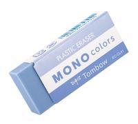 Gomme Tombow MONO colors bleue, plastique, colorée, sans phtalates ni latex, 19 g, pour l'école, le bureau et le dessin