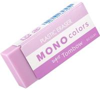Gomme Tombow MONO colors rose, plastique, colorée, sans phtalates ni latex, 19 g, pour l'école, le bureau et le dessin