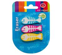 Gommes à poisson - KEYROAD - KR970348 - 3 pièces - Caoutchouc thermoplastique - Mixte