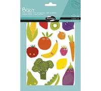 Gommette maxi maildor baby fruits et légumes repositionnable 148x210mm 6 planches 87 unités