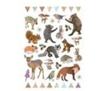 Gommettes animaux de la foret 80 stickers autocollants loisirs créatifs enfants marque C TOP MULTICOLORE G