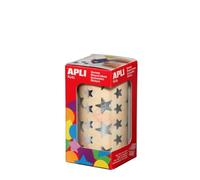 Gommettes APLI Motif étoiles Argenté sac de 2360 unités