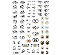 Gommettes autocollantes - Yeux - 188 pcs