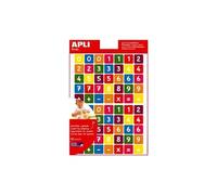 Gommettes chiffres multicolores - 840 gommettes - 12 feuilles