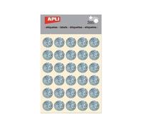 Gommettes Rondes Ø 20 Mm Holographique Argenté X 90 - Apli Agipa