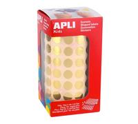 Gommettes Rouleau Rond Ø 10,5 Mm Doré Métallisé X 5 192 - Apli Agipa