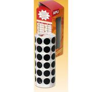Gommettes Rouleau - Rond Ø 15 Mm - Noir X 2 832 - Apli Agipa