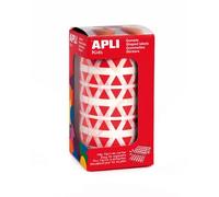 Gommettes Rouleau - Triangle 10,5 Mm - Rouge X 6 136 - Apli Agipa