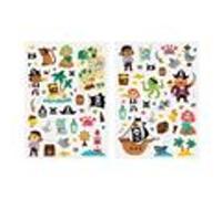 Gommettes sur le monde des pirates - 86 pièces - de 0,8 à 8,6 cm Multicouleur G