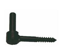 Gond à vis bois en acier zingué noir - pivot 12 mm - longueur 60 mm TORBEL