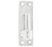Gond sur platine bout droit - D16 - H 120 mm - 40 x 3 mm - zingué blanc