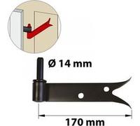Gond tableau acier prépeint, H.80x Diam.14 mm G