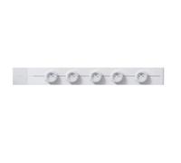 Goneo Power Track Blanche 75cm avec 5 Adaptateurs Type E - Rail Multiprise Modulaire