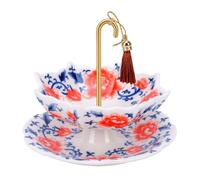 Gonetre Passoire à thé en Porcelaine, Filtre à Feuilles Mobiles en Forme | Construction en Céramique, à Pores Fins de 0,8 Mm, Conception Rotative, Compatible avec les Théières et les Tasses, Passe