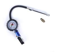 Gonfleur Air Comprimé 12 Bar Manomètre Intégré pour robuste Gonfleur | Plage 0-12 bar, précision optimale, sécurité routière, pour voitures et gros véhicules, performance fiable