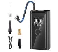 Gonfleur de pneu de voiture avec lumière SOS | Gonfleur de pneu de voiture portable sans fil multi-valve pour camping, maison, sport, plein air, parking, véhicule, voyage