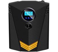 Gonfleur de Pneu de Voiture numérique- Compresseur d'air de Voiture-Pompe à air électrique Automatique 12 V Et lumière LED, Jaune