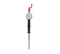 Gonfleur de pneu manuelle avec manomètre pour voiture, camion, vélo - Pompe à air manuelle en acier 0-220 PSI Outil de pneu portable (avec une montre)