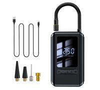 Gonfleur de pneu portable avec manomètre pour voiture | Gonfleur de pneus sans fil, compresseur d ' air Portable avec affichage numérique, manomètre et lampe de poche