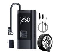 Gonfleur de Pneu Portable pour Voiture | Pompe pour Vélos 0.2-10.3 Bar - Manomètre Numérique Intuitif, Éclairage LED et sans Fil pour Ballon, Utilisation Quotidienne