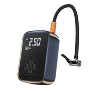 Gonfleur de pneu pour voiture - Gonfleur de pneu portable, compresseur d'air rechargeable avec manomètre numérique et lumière LED, utilisation d'urgence en camping de voyage | Mini pompe à air
