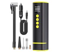 Gonfleur de pneus portable | Compresseur d'air pour voiture | Manomètre électrique de 10 pour pneus, ballons, vélos, motos, camions, véhicules