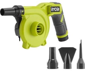 Gonfleur Dégonfleur RYOBI, 4V, Gros Débit 200 L/min, Livré avec 3 Embouts